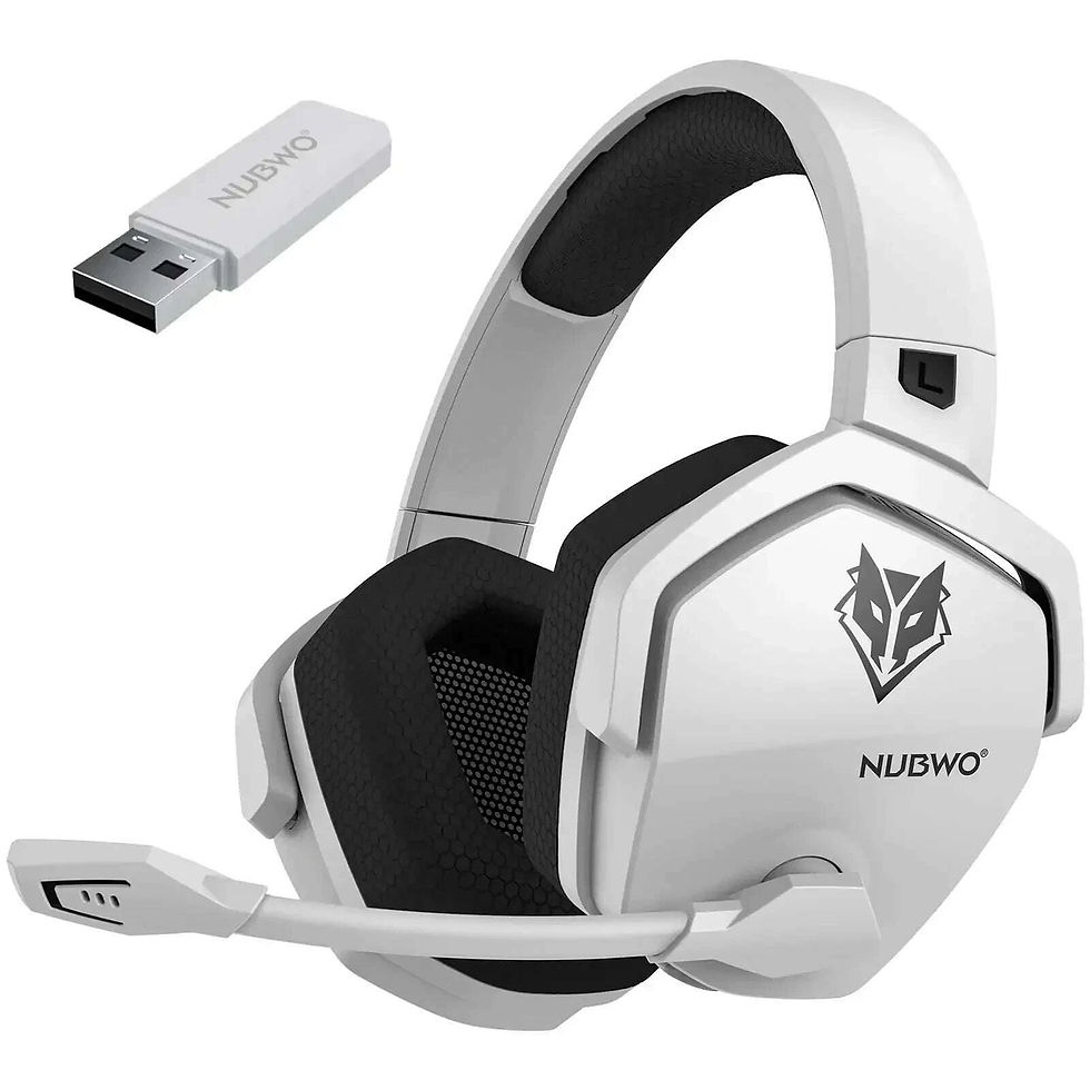 縮圖：NUBWO G06 Wireless Headsets Gamer 2.4GHz Bluetooth 5.3 Gaming Headphones with Du