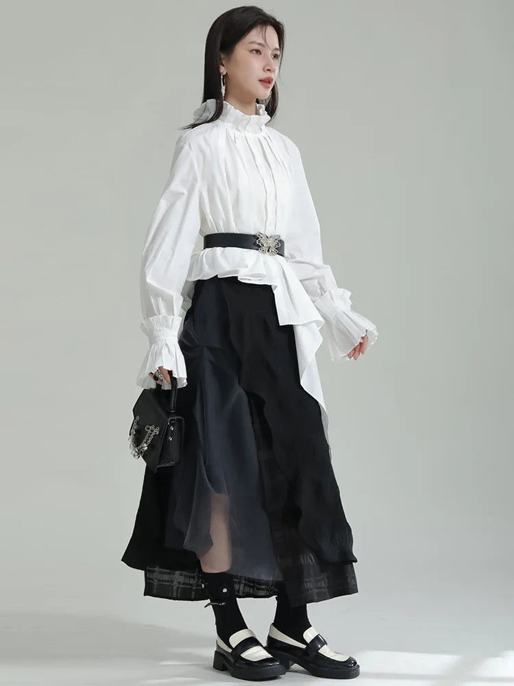 縮圖：Ladada Pleated Collar Blouse