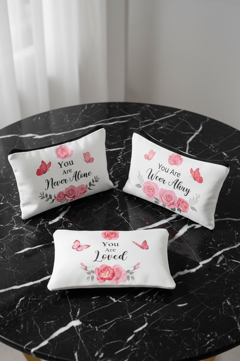 Thumbnail: Melanated Women Cosmetic Bag — Afrocentric & Affirmation Styles