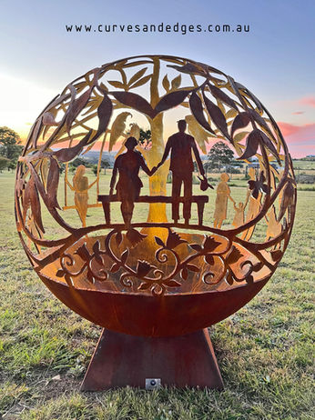 Life is Beautiful 120cm full sphere artist sharon romeo curves and edges.jpg