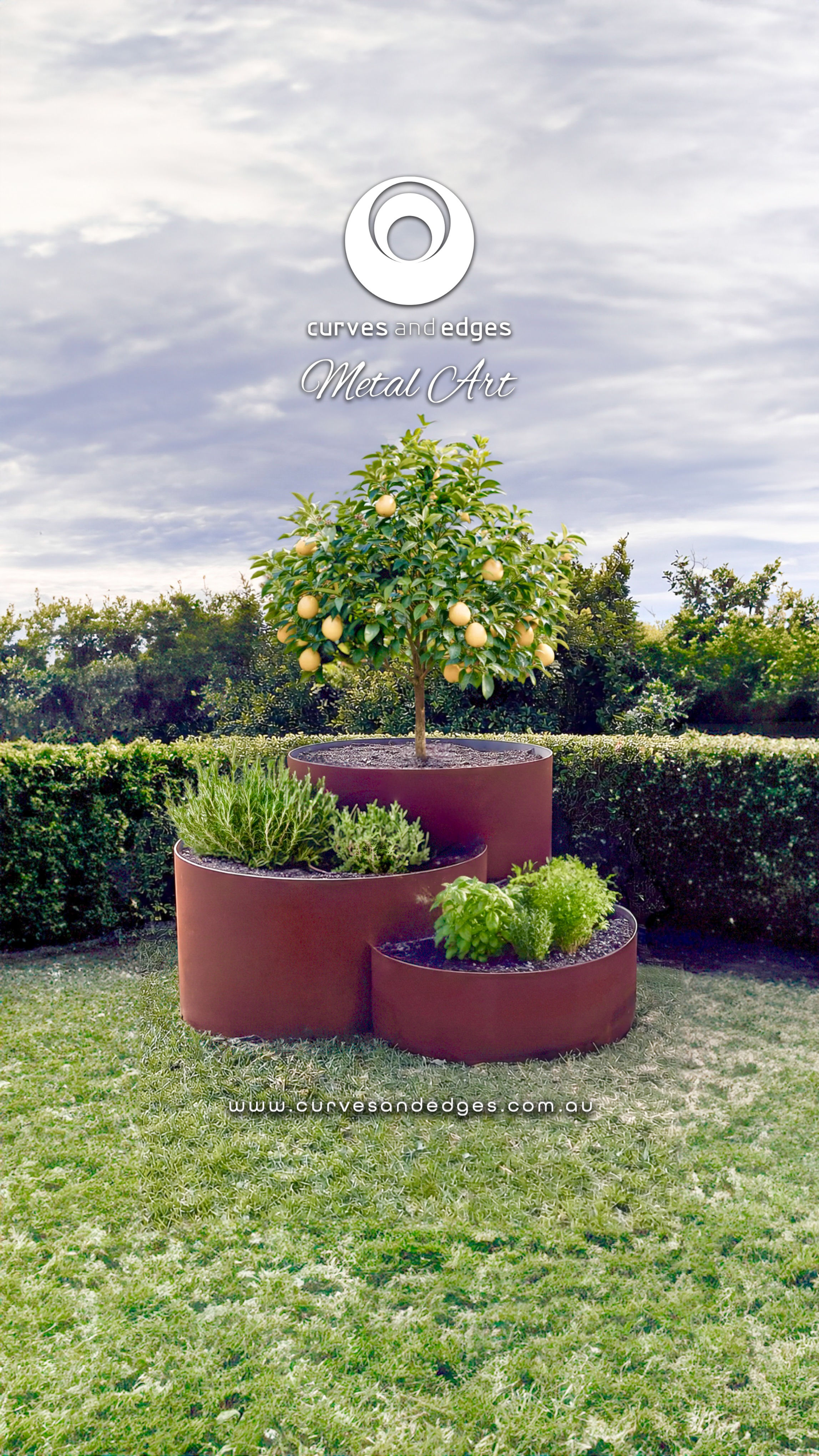 3 Tier Corten Planter