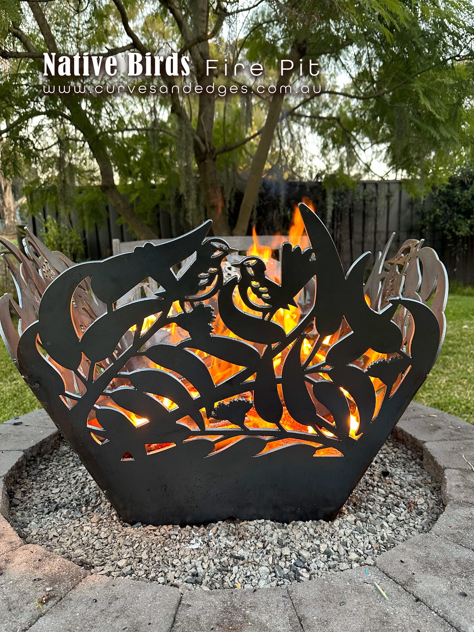 Native Birds Fire Pit