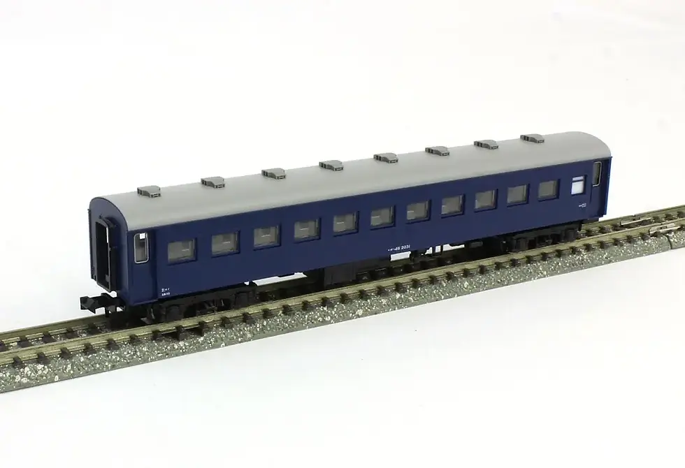 Kato 5228 Passenger Car JNR Oha46 (Blue) - N Scale