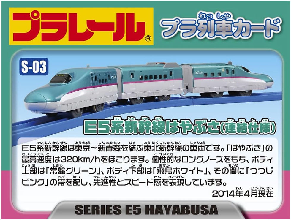 Thumbnail: Takara Tomy Plarail S-03 Shinkansen Series E5 Hayabusa(Connection Type)