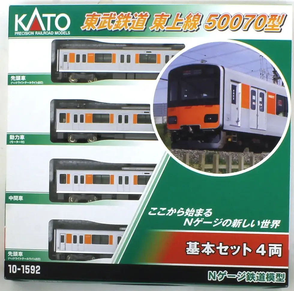 תמונה ממוזערת: Kato 10-1592+1593+1594 Tobu Railway Tojo Line 50070 Type 10Cars Set - N Scale