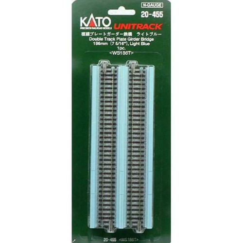 Kato Unitrack 20455 86mm(7 5/16') Double Girder Bridge WS186T N