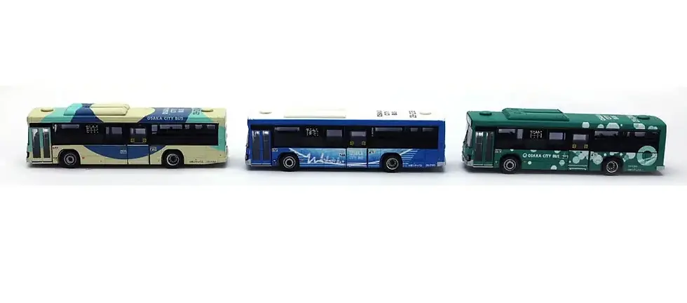 תמונה ממוזערת: Tomytec 301882 Osaka City Bus New Design Debut Commemoration (3units)