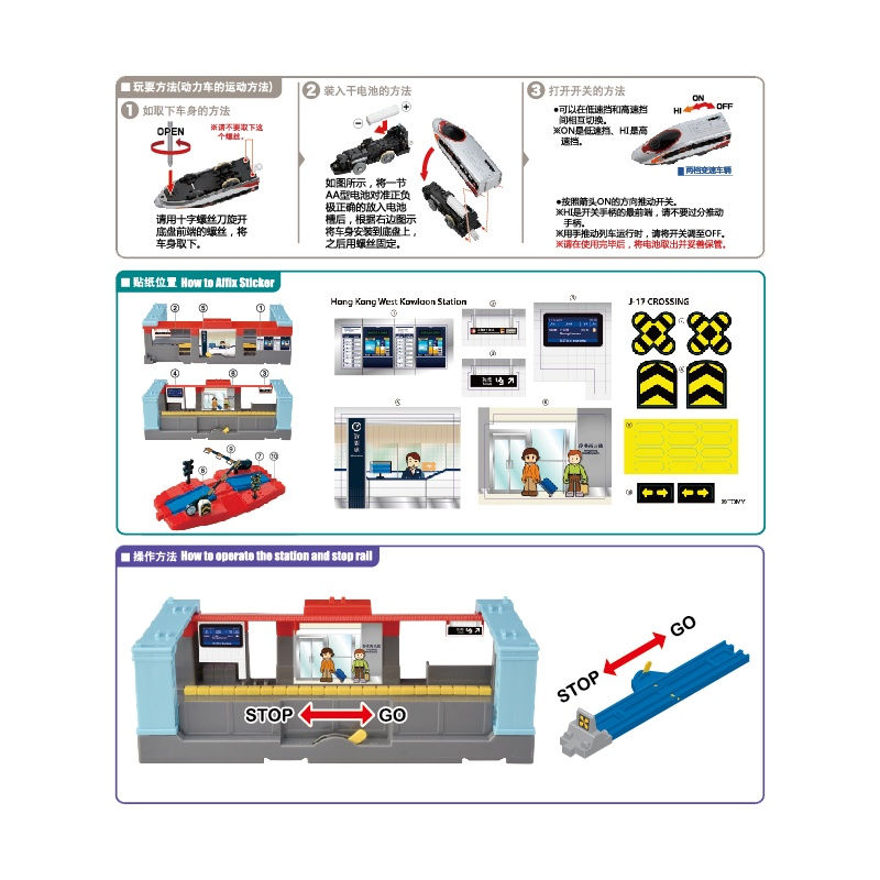תמונה ממוזערת: Takara Tomy Plarail Hong Kong MTR Passenger Train Vibrant Express Deluxe Set