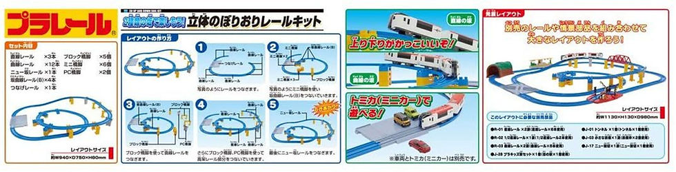 תמונה ממוזערת: Takara Tomy Pla-Rail Let's enjoy two types of slopes! Three-dimensional climbing
