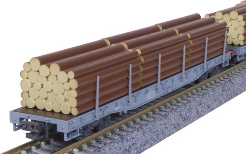 Kato 10-1891 Rhaetian Railway Flat car R-w (log loading) 4Cars - N