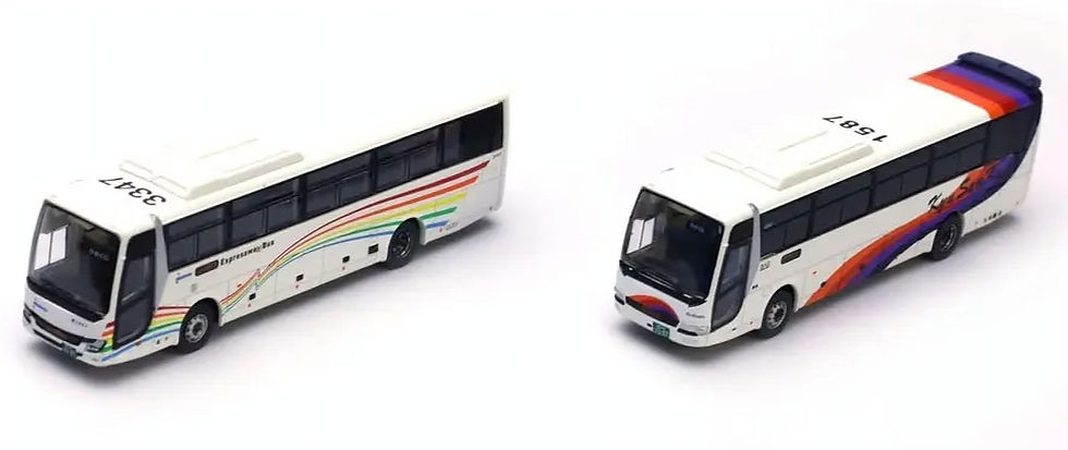 Tomytec 326663 Nishi-Nippon Railroad and Kyushu Sanko Bus Hinokuni-go 2 Units