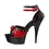 Thumbnail: Patent Leather Gothic Ankle  Strap Rivet & Bow High Heel  Platform Sandal 15cm