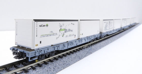 Kato 10-1892 Rhaetian Railway Flat car R-w (container