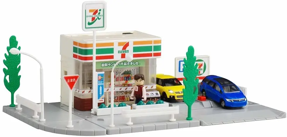 תמונה ממוזערת: Tomy Tomica Town 7-eleven 7-11 Convenience Store (not included die-cast model)