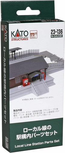 Kato 23-136 Local Line Station Parts Set - N Scale | Kato Model Trains