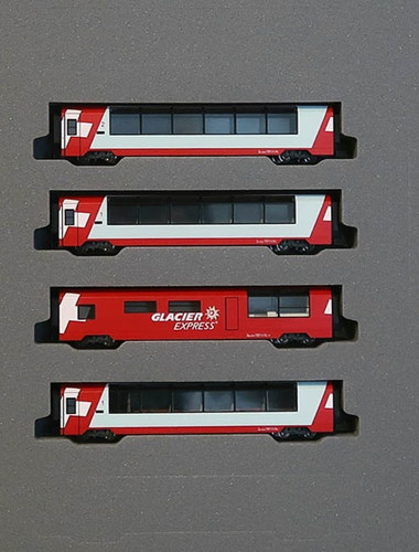 Kato 10-2026+2027 Glacier Express in the Alps 7Cars Set - N Scale