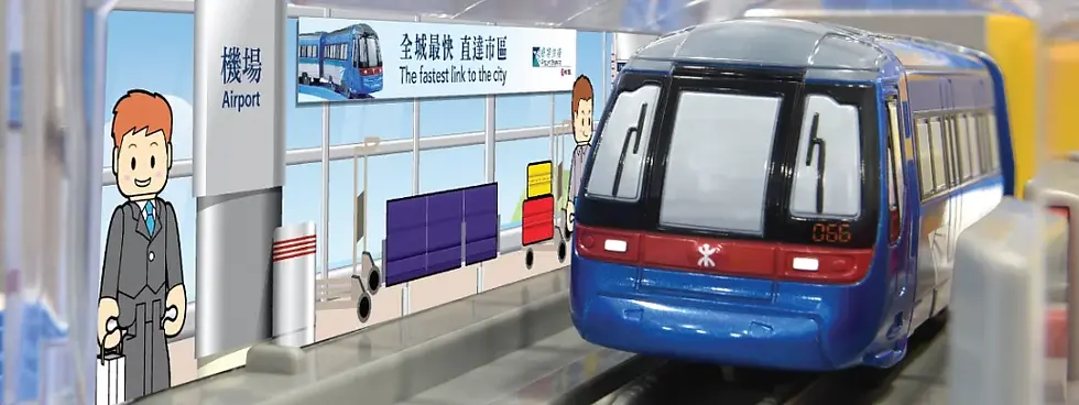 תמונה ממוזערת: Takara Tomy Plarail Hong Kong MTR Passenger Train Airport Express Deluxe