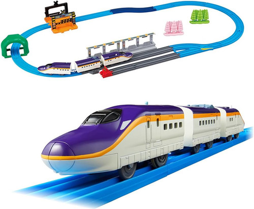 レールガンセット！ Plarail 65th Anniversary Series E8 `Tsubasa` & Tomica Arch