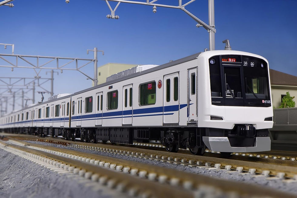 תמונה ממוזערת: Kato 10-2043 Tokyu Railways 5050 Series-4000 Shinkansen Wrapping 10Cars Set - N