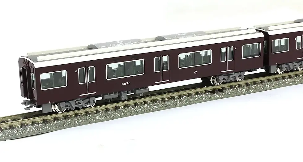 תמונה ממוזערת: Kato 10-1365+1366 Hankyu Railway 9300 Series Kyoto Line 8Cars Set - N Scale