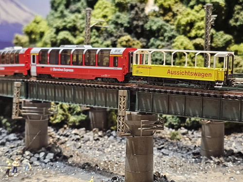 Kato 10-1656 Rhaetian Bahn Bernina Express (New Logo) 4Cars