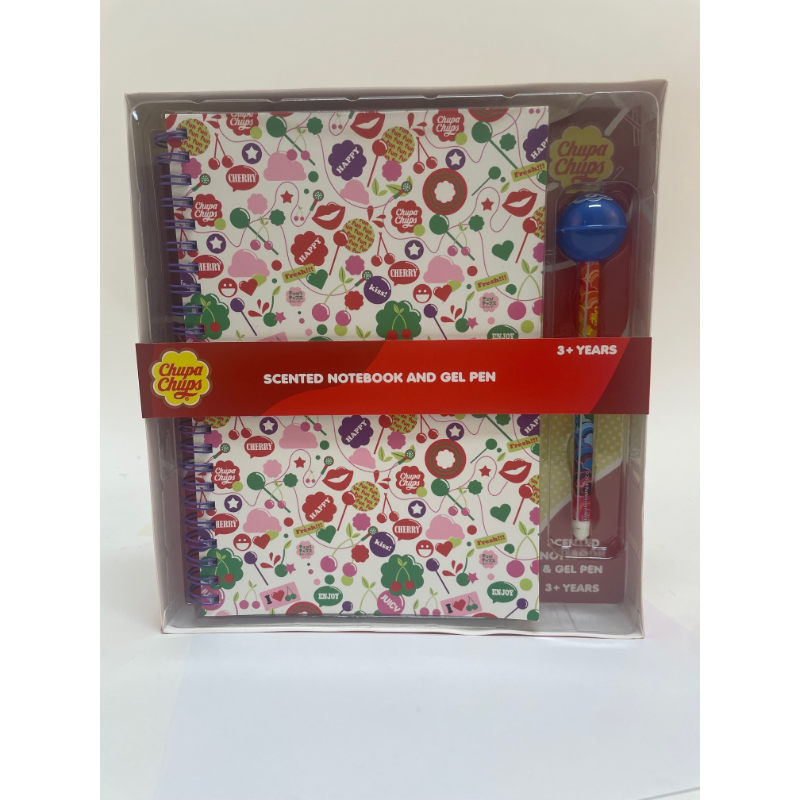 Chupa Chups Scented Notebook & Gel Pen Set product image