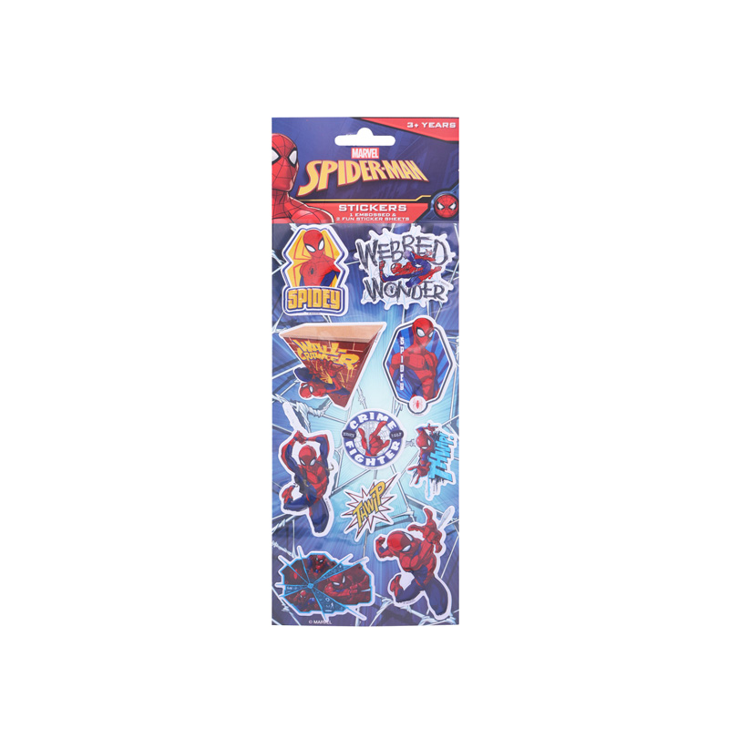 Spiderman Stickers 3 Pack - Embossed product image