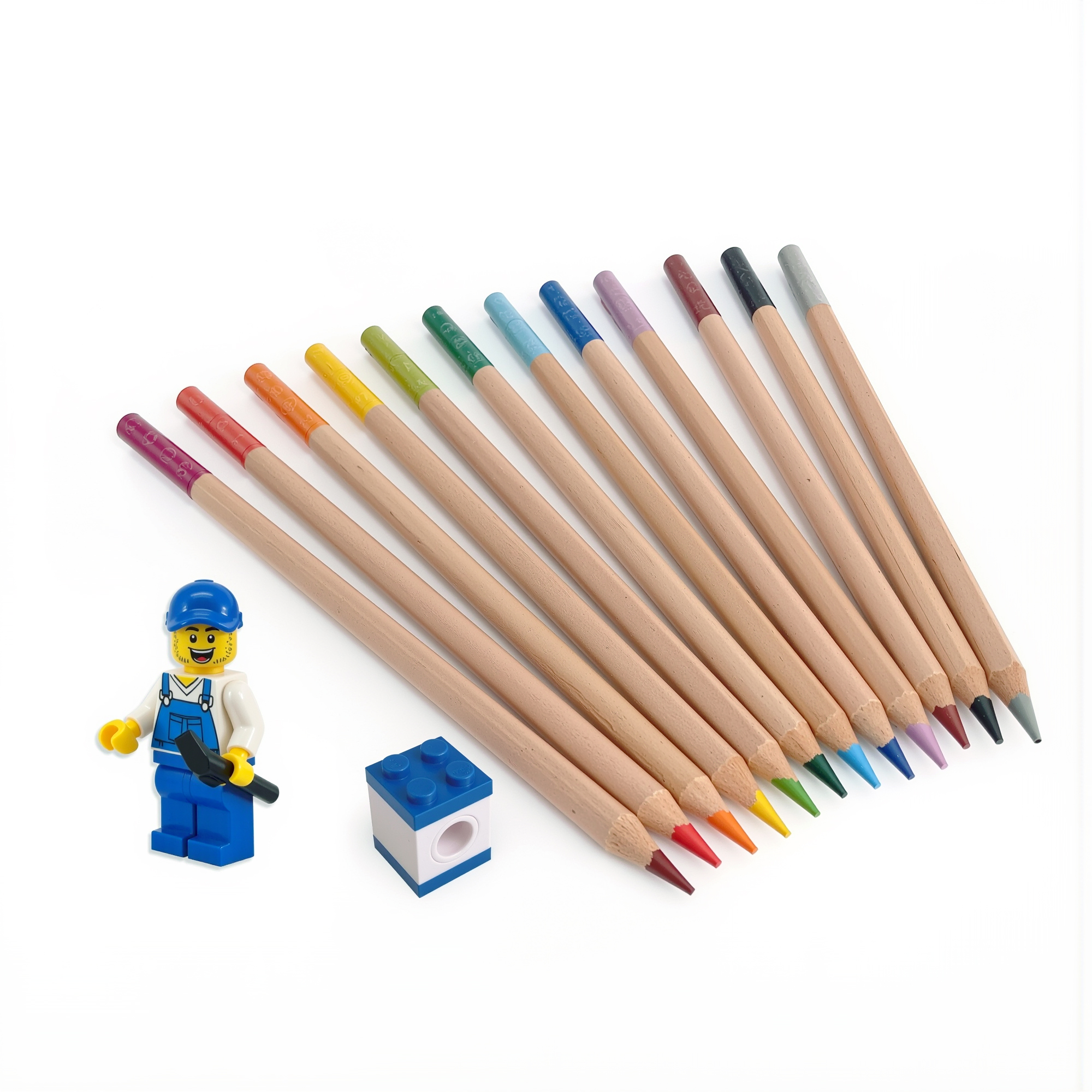 LEGO® Coloured Pencils with Topper 12PK product image