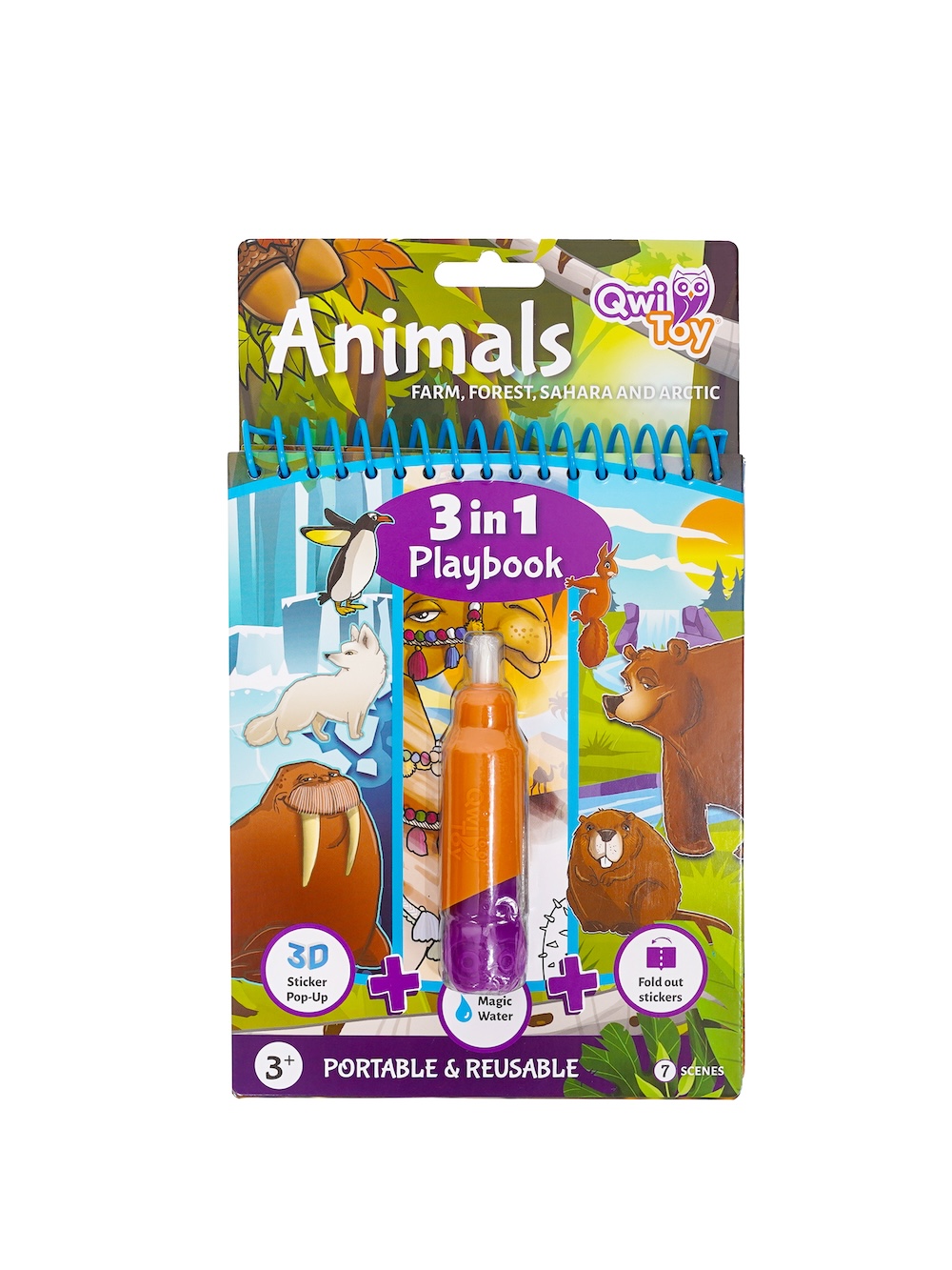 QwiToy 3-in1 Playbook - Animals product image