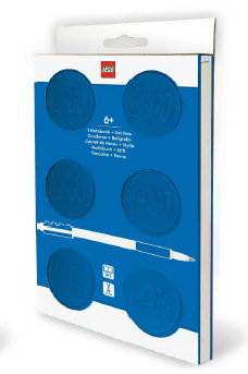 LEGO® Locking Notebook with Gel Pen Blue - 2x3 product image