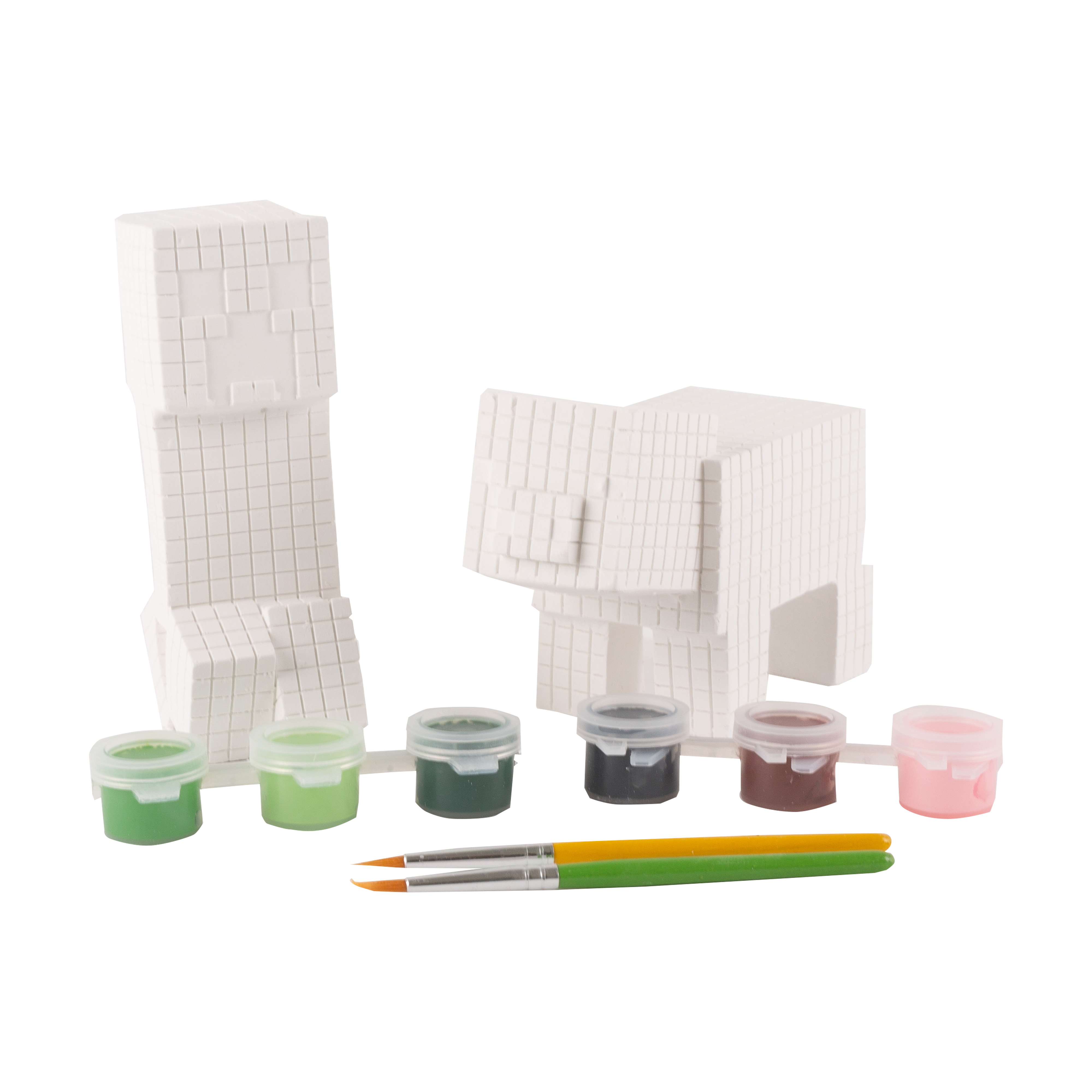 Minecraft PYO Figurines 2pc - Creeper & Piglin product image