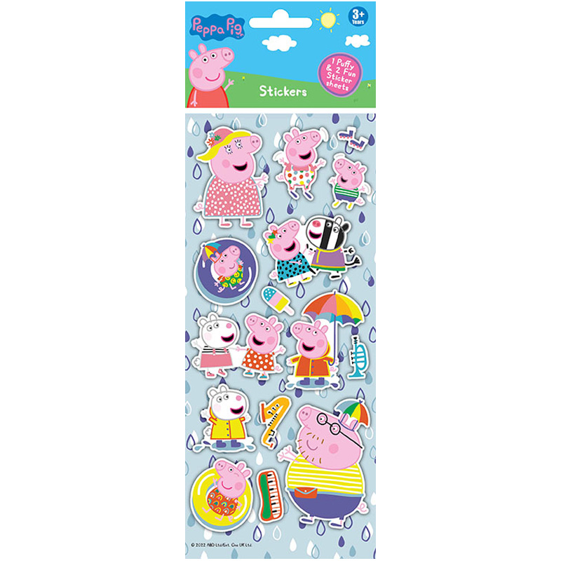 Peppa Pig Stickers 3 Pack - Puffy product image