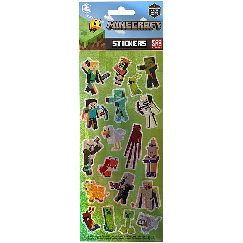 Minecraft Stickers 3 Pack - Holographic product image