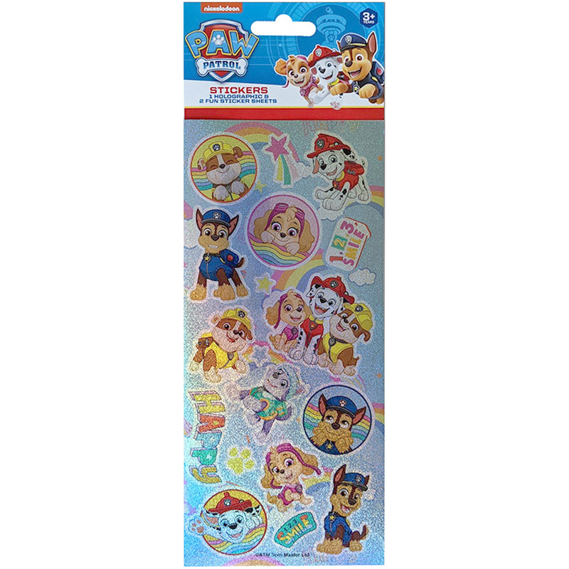 Paw Patrol Stickers 3 Pack- Holographic product image