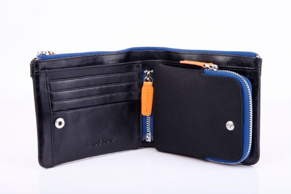 Thumbnail: Leather wallet with card slots, coin pocket