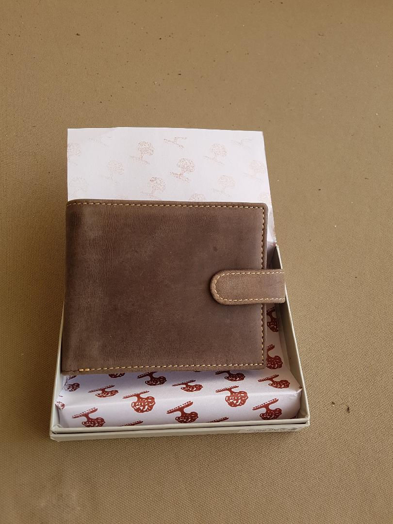 Leather wallet with card slots,coin pocket
