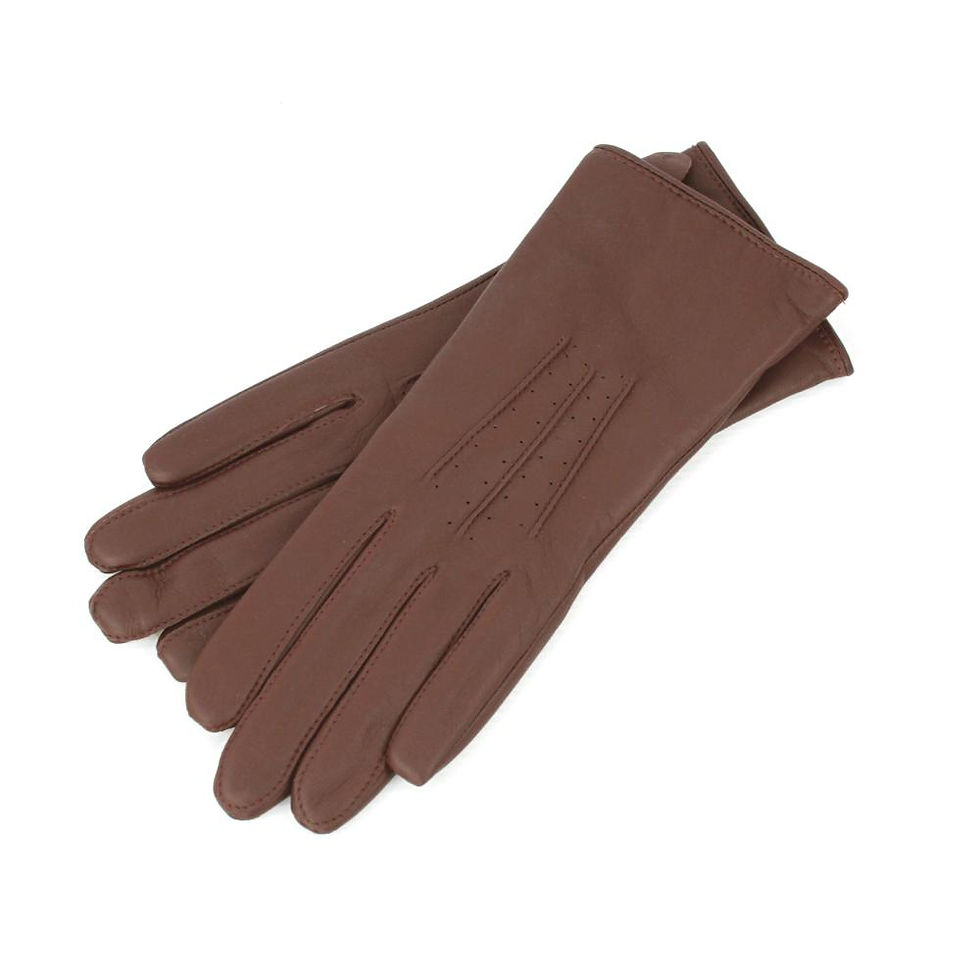 Thumbnail: Ladies Leather glove soft nappa with three point detail