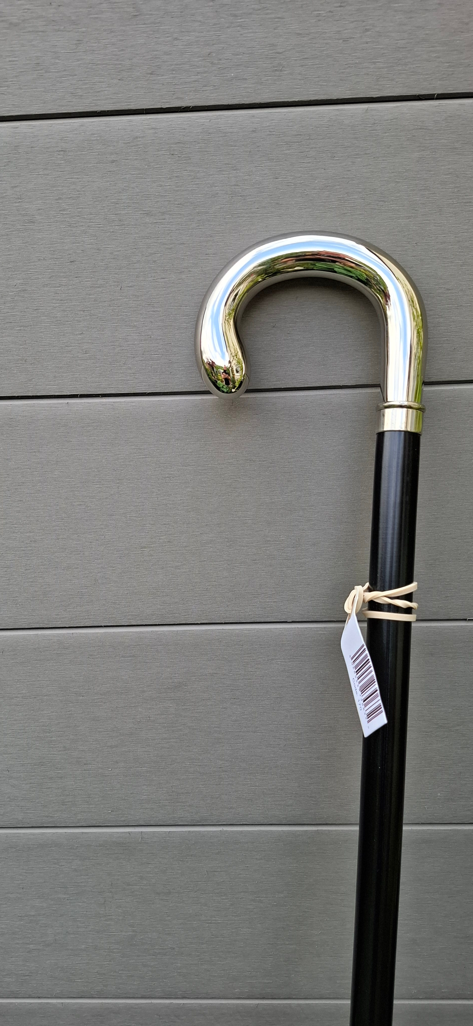 Silver handle light weight cane