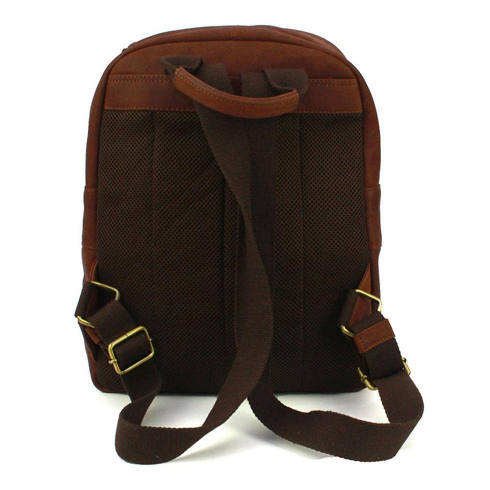 Thumbnail: Leather Backpack distressed leather finish