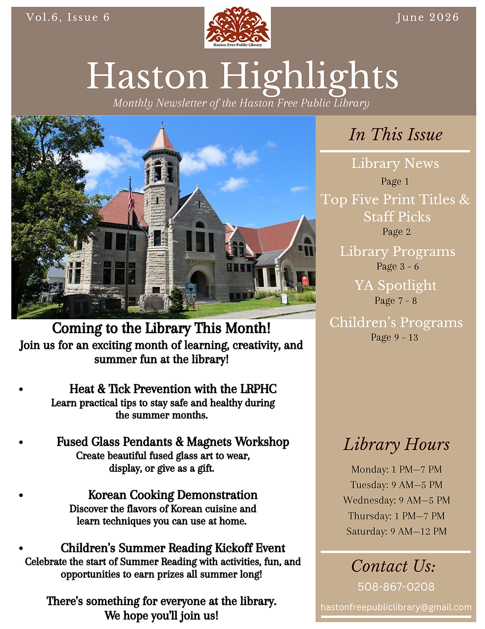 June 2026 - Haston Highlights