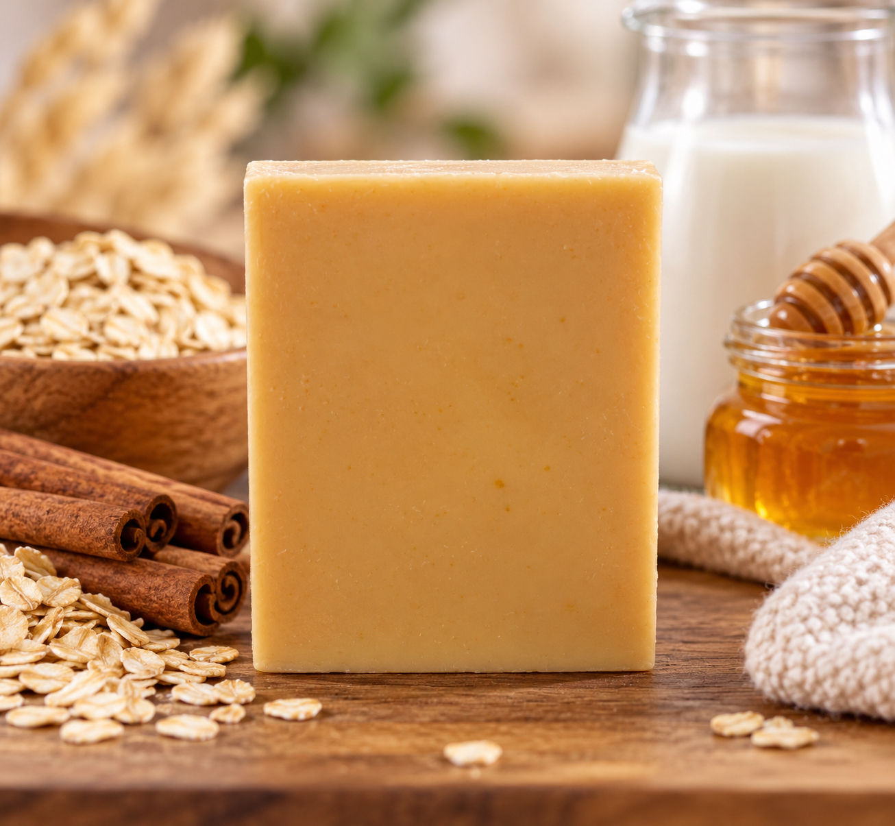 Cinnamon, Oatmeal, Milk & Honey Goat’s Milk Soap