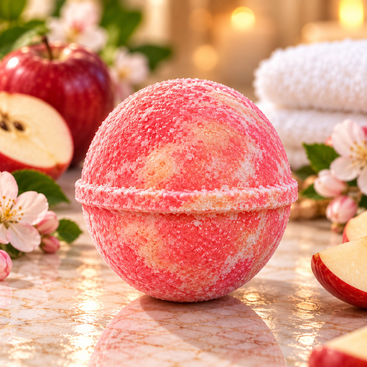 Red Apple Bath Bomb