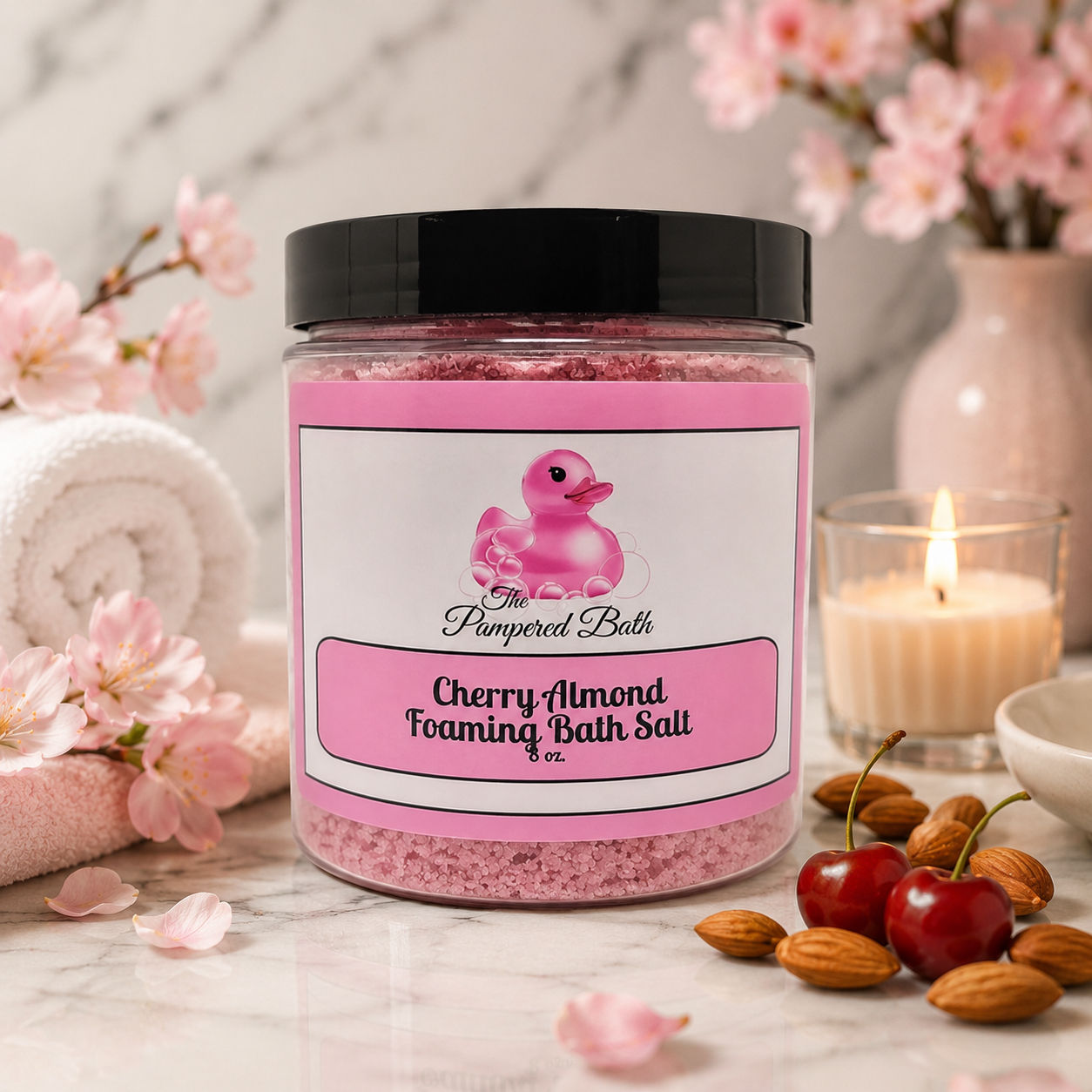 Cherry Almond Foaming Bath Salt