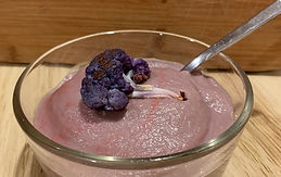 purple cauliflower soup
