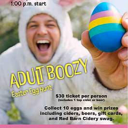 Red barn cider dr Davies Farm boozy egg hunt