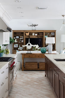 High-end kitchen remodel with custom cabinetry and premium finishes
