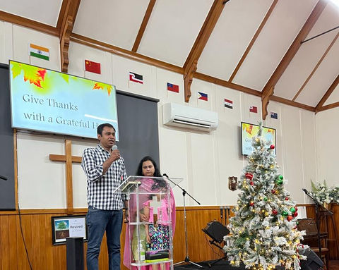 Thanksgiving [Testimony Time] at OCBC Tamil Congregation [Church] in Auckland.