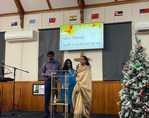 Thanksgiving [Testimony Time] at OCBC Tamil Congregation [Church] in Auckland.