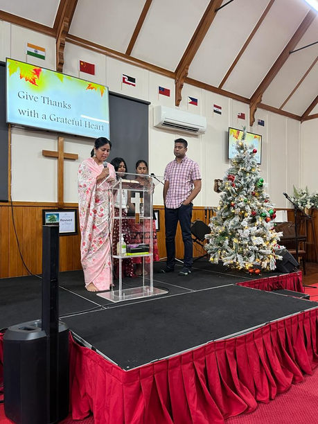Thanksgiving [Testimony Time] at OCBC Tamil Congregation [Church] in Auckland.