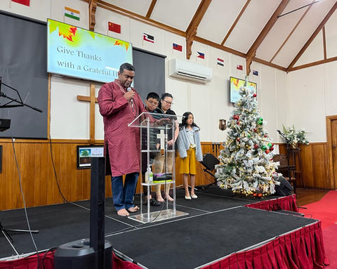 Thanksgiving [Testimony Time] at OCBC Tamil Congregation [Church] in Auckland.